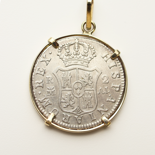 Spanish Colonial Coin Pendant