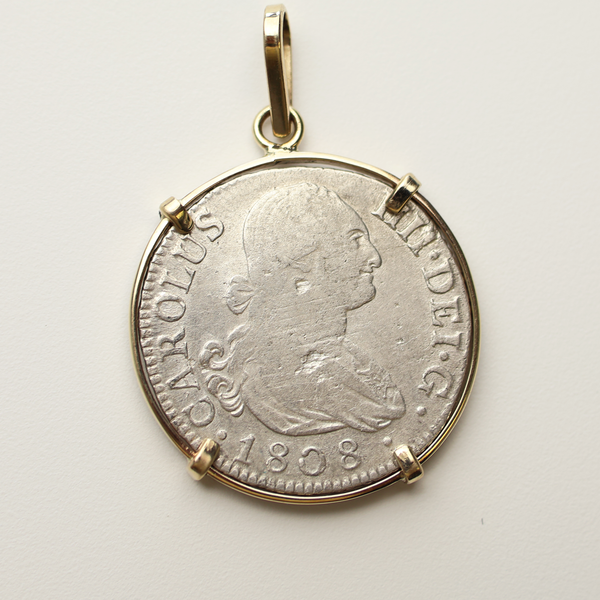 Spanish Colonial Coin Pendant