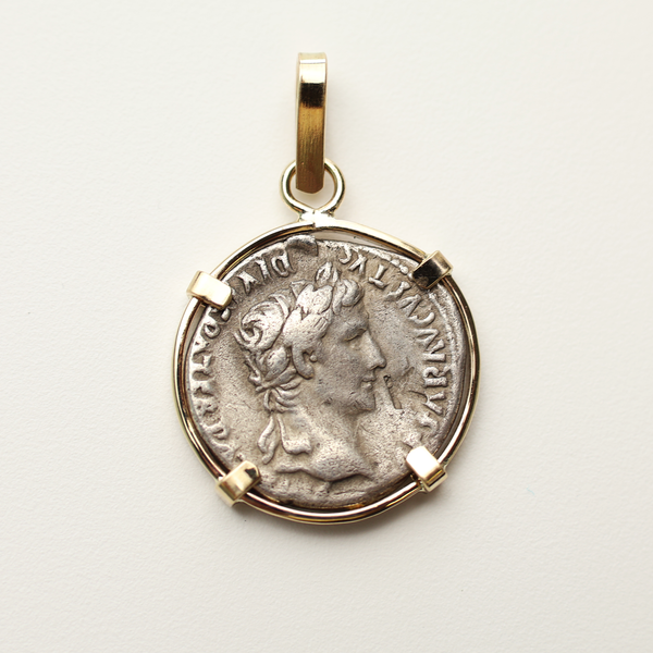 Augustus Denarius Coin Pendant