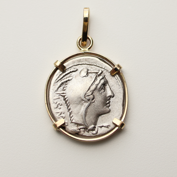 Roman Republic Denarius Coin Pendant