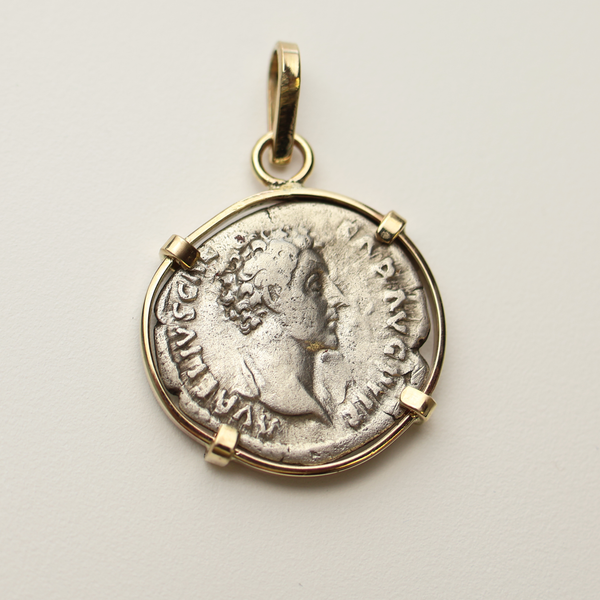 Marcus Aurelius Denarius Coin Pendant