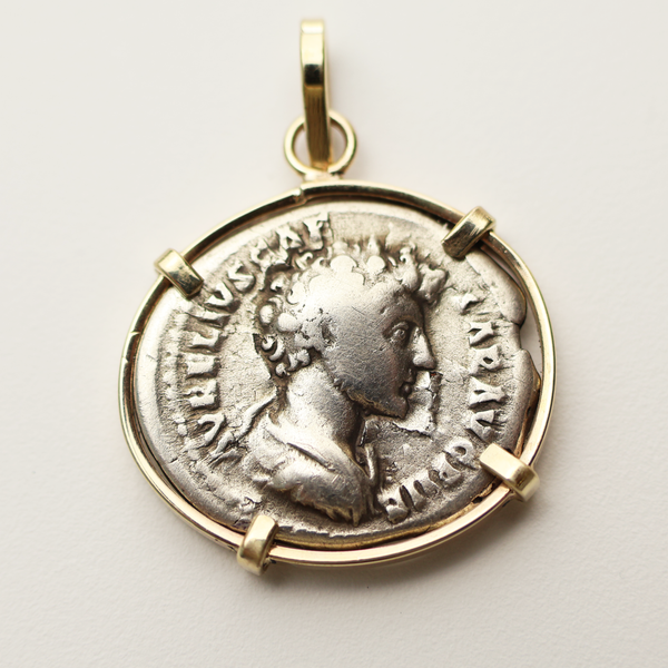 Marcus Aurelius Denarius Coin Pendant