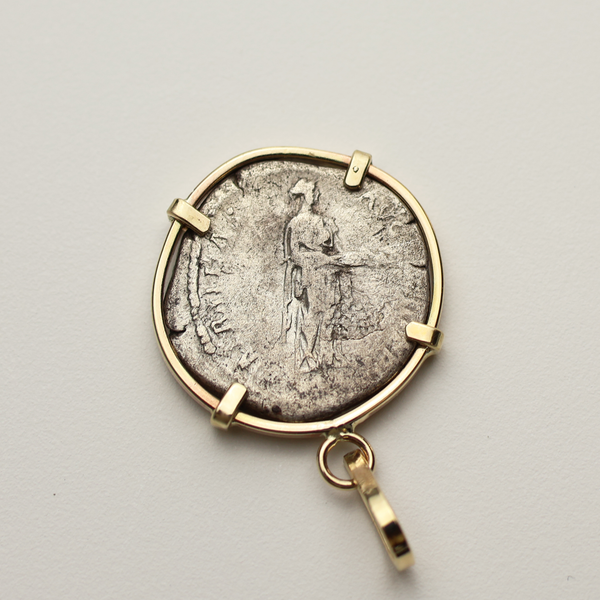 Hadrian Denarius Coin Pendant