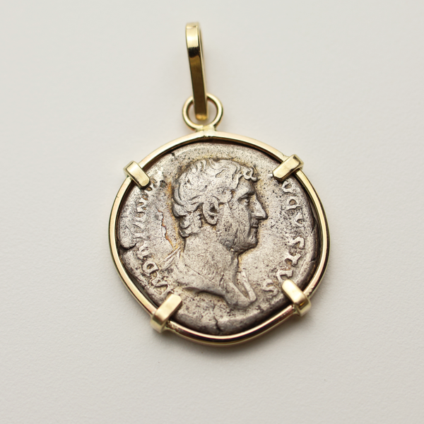 Hadrian Denarius Coin Pendant