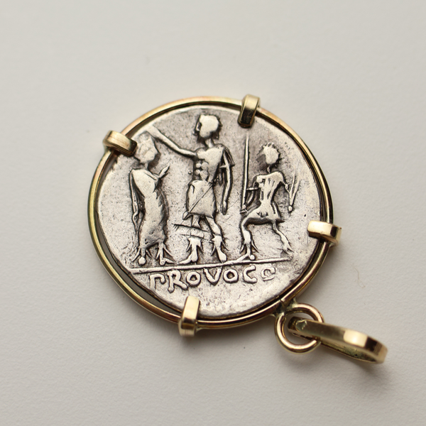 Roman Republic Denarius Coin Pendant