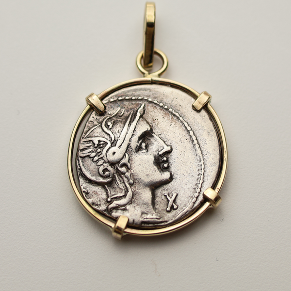 Roman Republic Denarius Coin Pendant