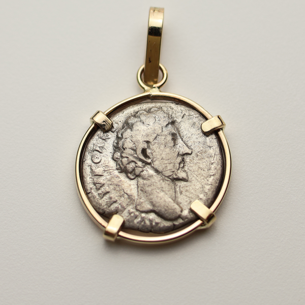 Marcus Aurelius Denarius Coin Pendant