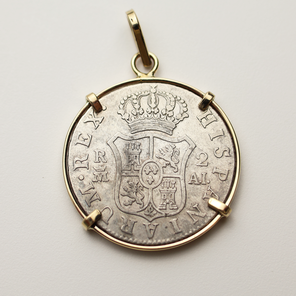 Spanish Colonial Coin Pendant