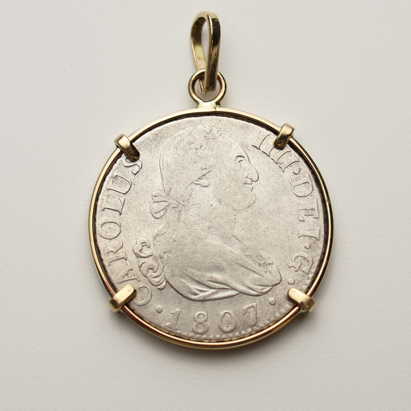 Spanish Colonial Coin Pendant