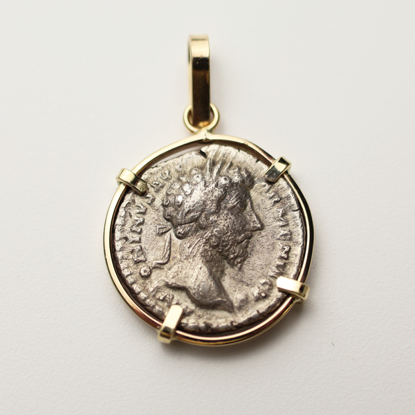 Marcus Aurelius Denarius Coin Pendant