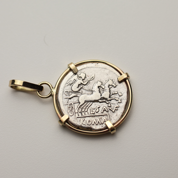 Roman Republic Denarius Coin Pendant