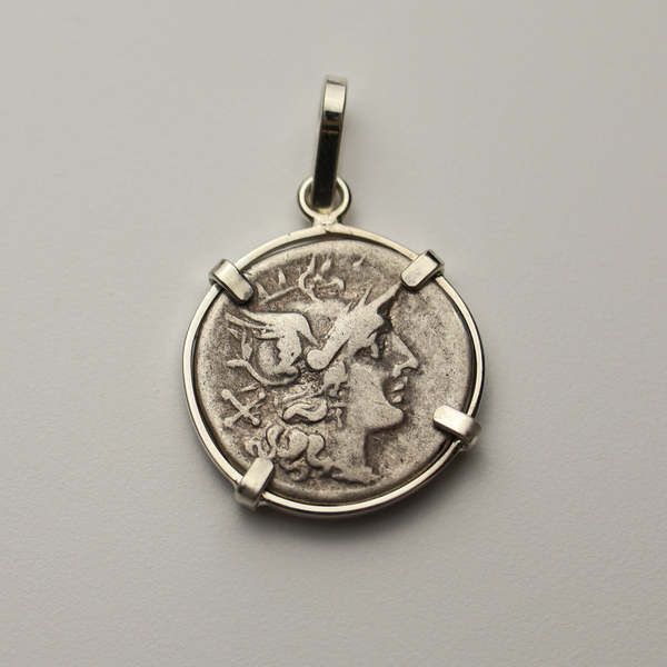 Roman Republic Denarius Coin Pendant