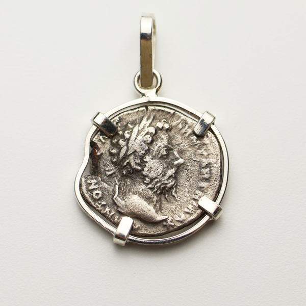 Marcus Aurelius Denarius Coin Pendant