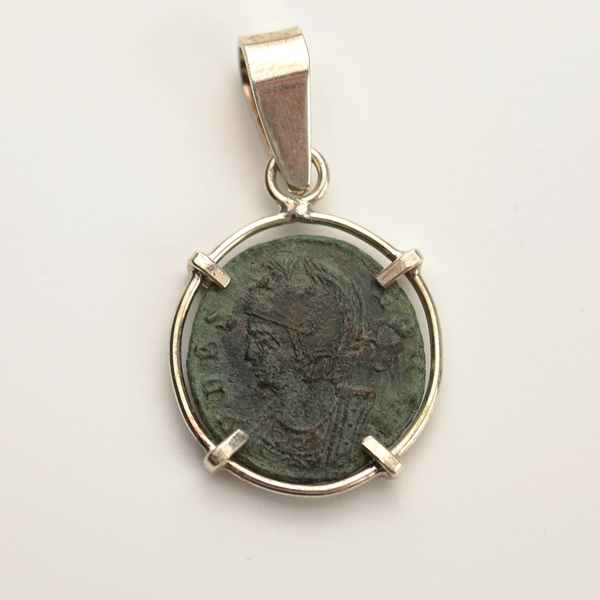 Roman Shewolf Coin Pendant