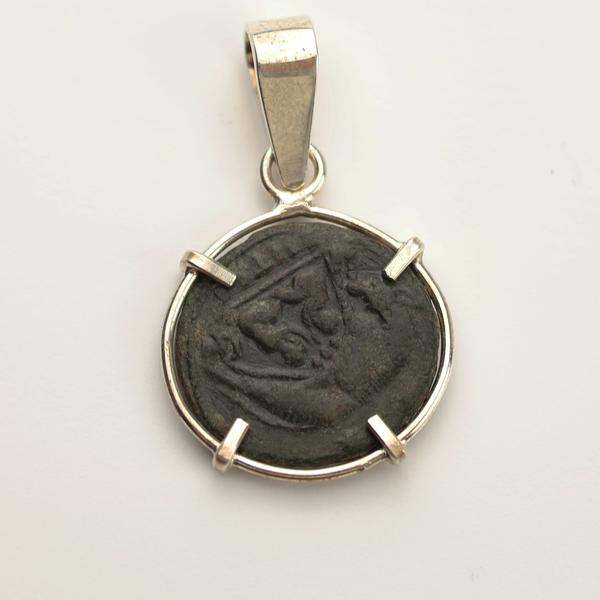 Roman Shewolf Coin Pendant