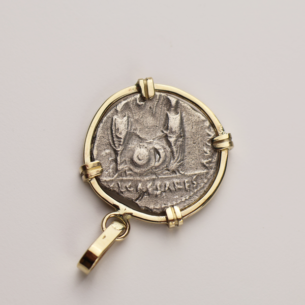 Emperor Augustus Denarius Pendant