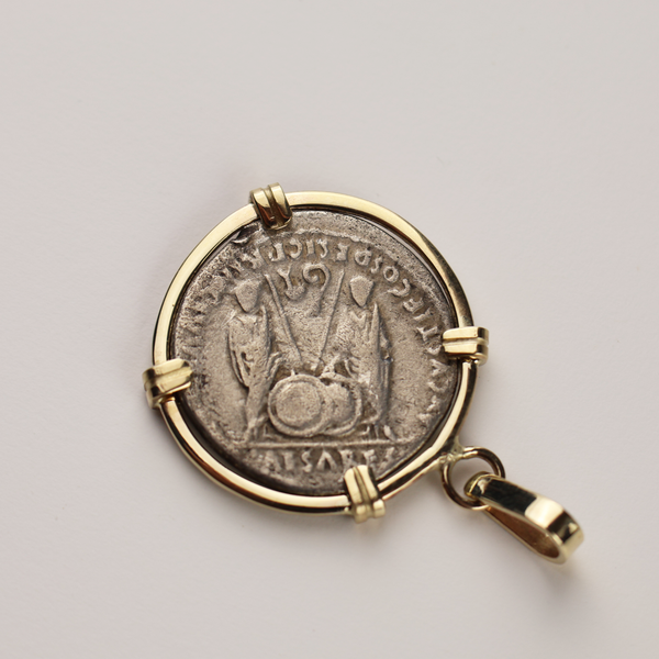 Emperor Augustus Denarius Pendant