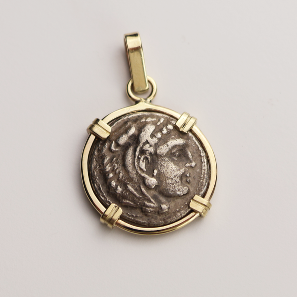 Alexander the Great Drachm Coin Pendant