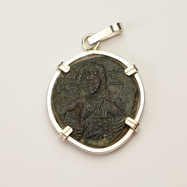 Jesus Christ Byzantine Empire Coin Pendant