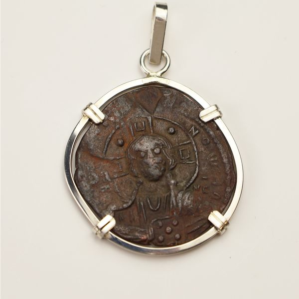 Jesus Christ Byzantine Empire Coin Pendant