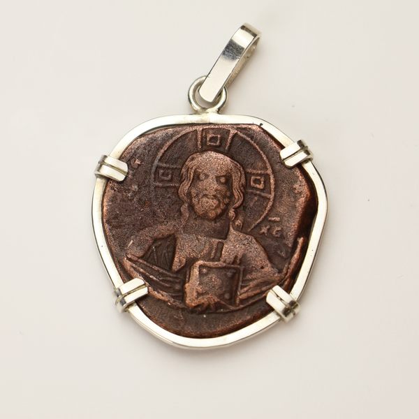 Jesus Christ Byzantine Empire Coin Pendant