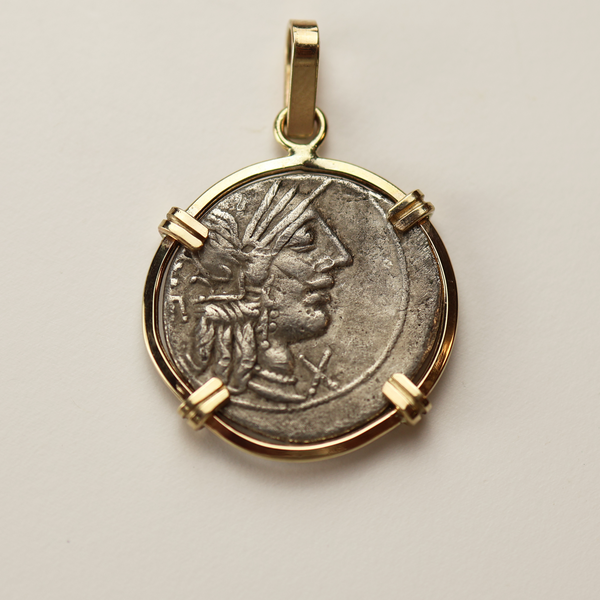 Roman Republic Denarius Coin Pendant