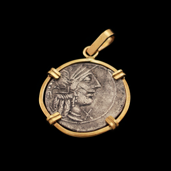 Roman Republic Denarius Coin Pendant