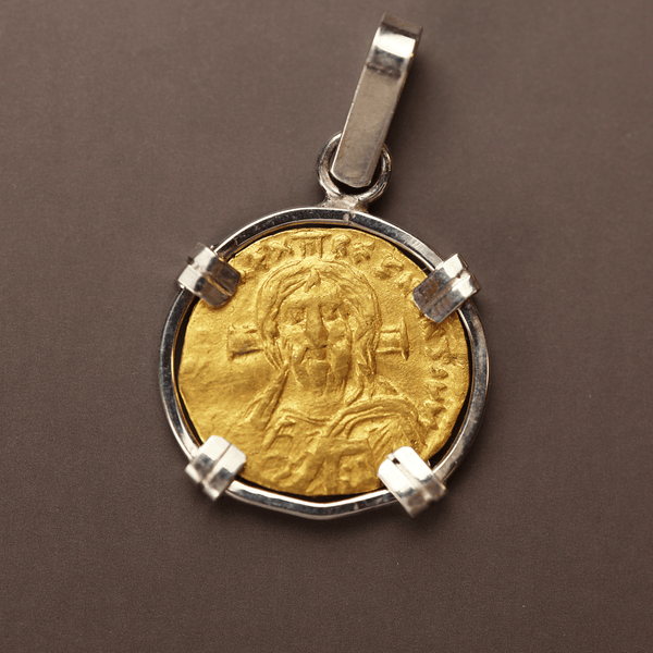 Byzantine Empire Christian Cross Coin Pendant