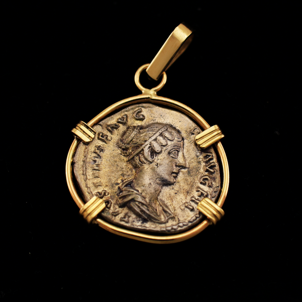 Faustina the Younger Denarius Pendant