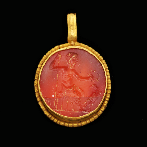 Ancient Roman Garnet Pendant