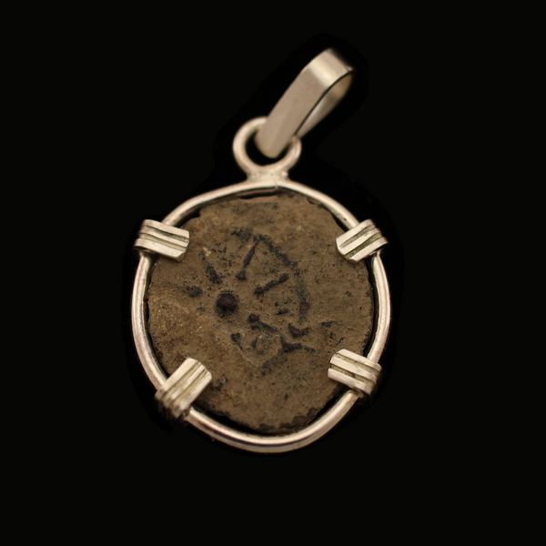 Biblical Widow's Mite Coin Pendant