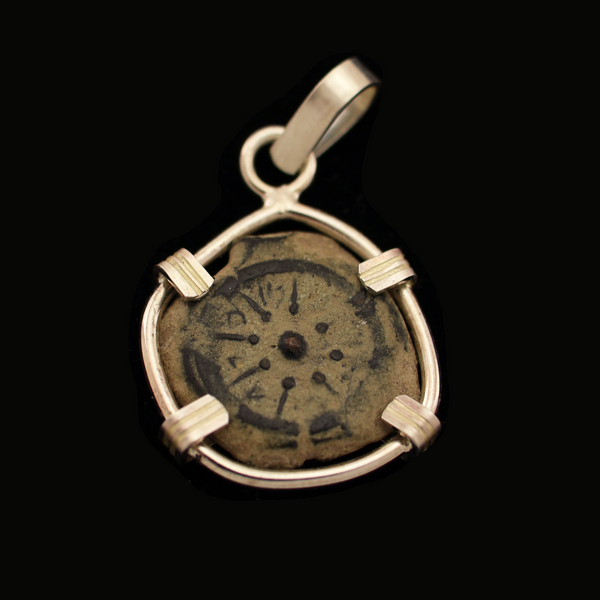 Biblical Widow's Mite Coin Pendant