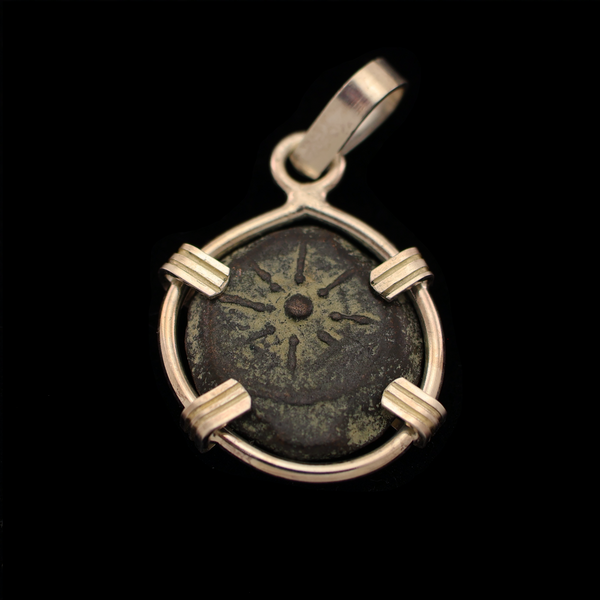 Biblical Widow's Mite Coin Pendant