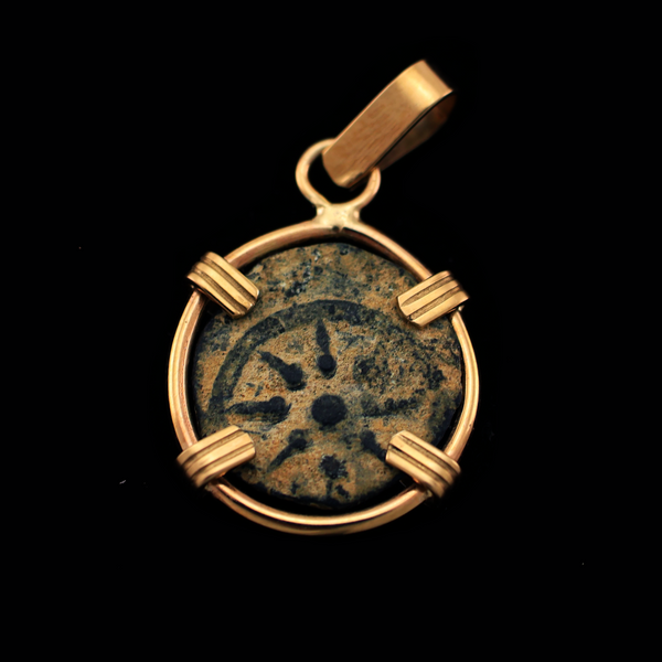 Biblical Widow's Mite Coin Pendant