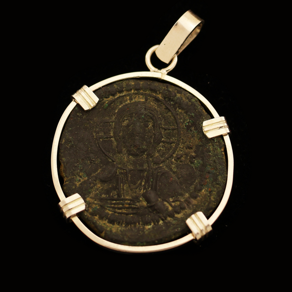 Jesus Christ Byzantine Empire Coin Pendant