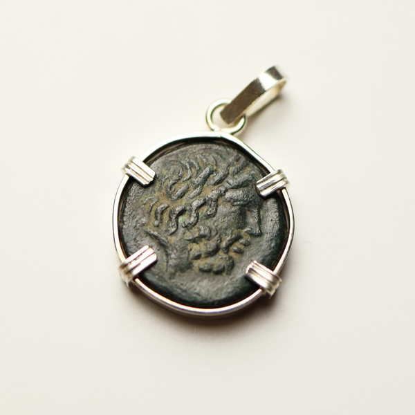Ancient Greek Zeus Coin Pendant