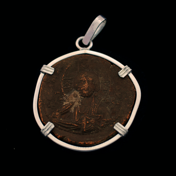 Jesus Christ Byzantine Empire Coin Pendant