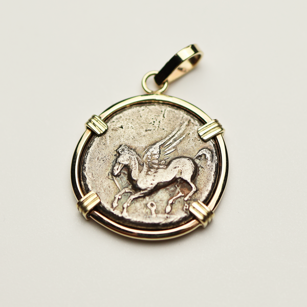 Corinthian Pegasus Coin Pendant