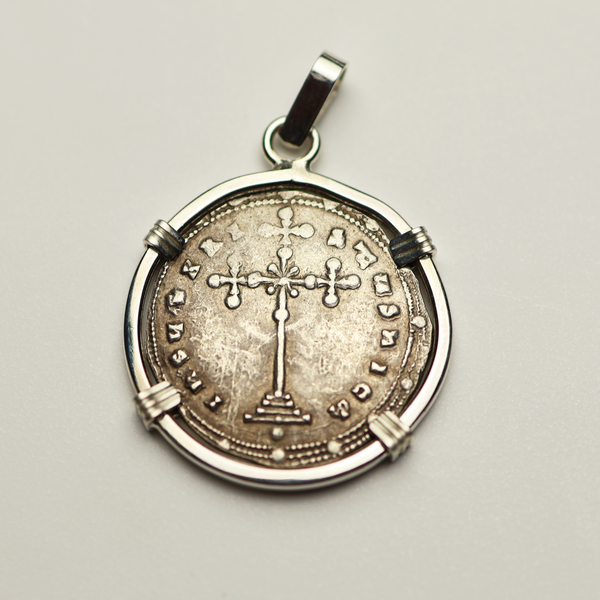 Byzantine Empire Christian Cross Coin Pendant