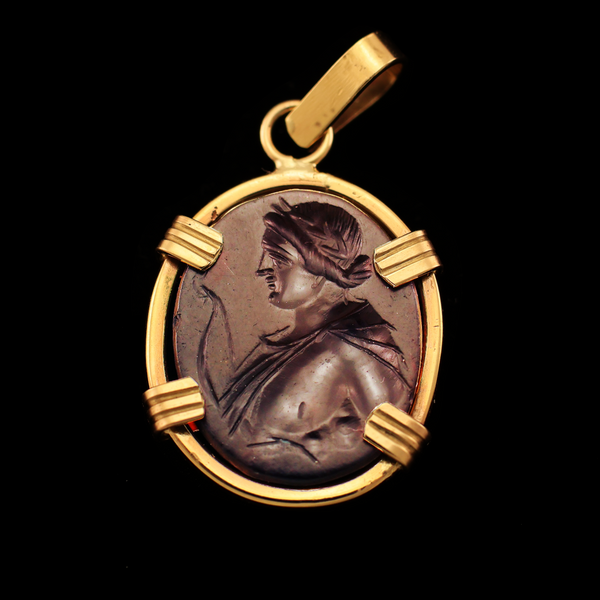 Roman Intaglio Pendant | Artemis, goddess of the hunt