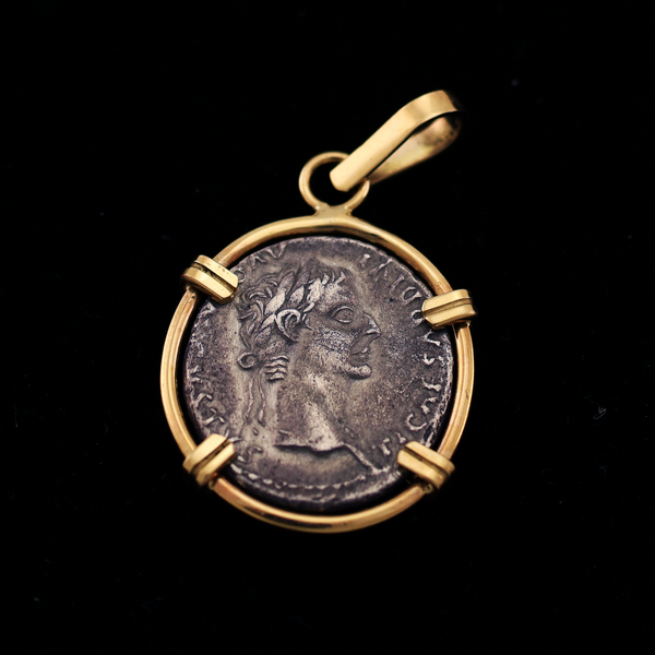Emperor Tiberius Denarius Pendant