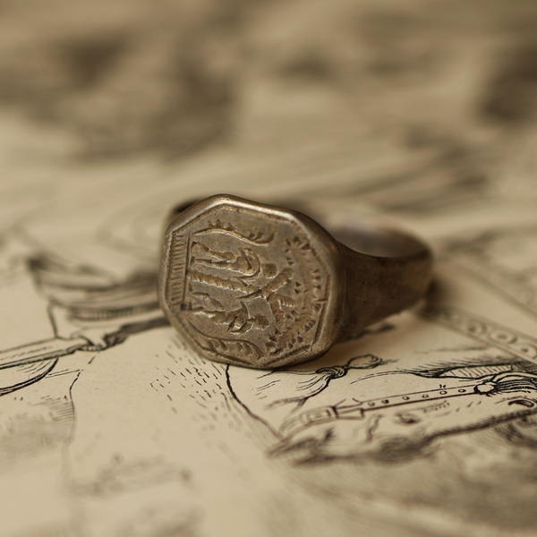 Renaissance Ring with Adam and Eve