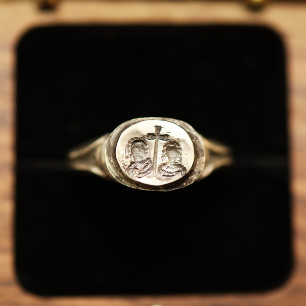 Byzantine Marriage Posy Ring
