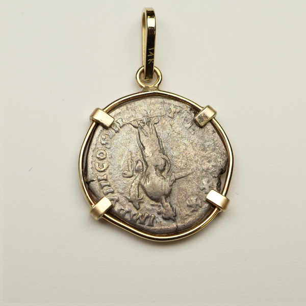 Marcus Aurelius Denarius Coin Pendant