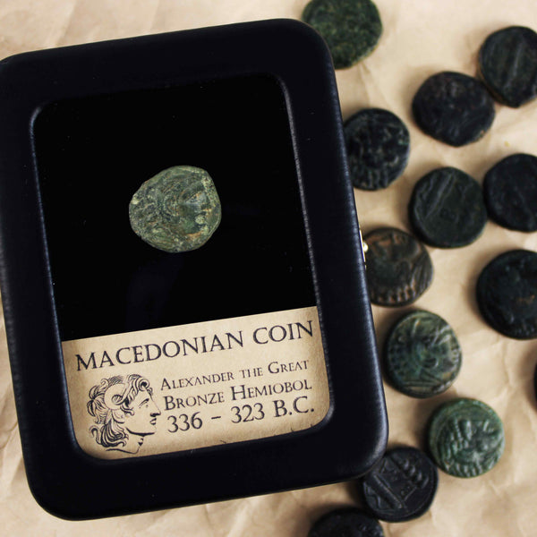 Macedonian Coin - Alexander the Great Bronze Hemiobol