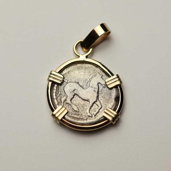 Macedonian Horse Coin Pendant