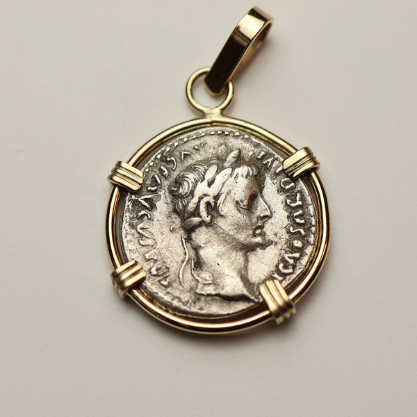 Emperor Tiberius Denarius Pendant