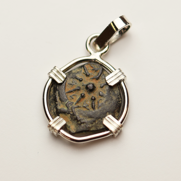 Biblical Widow's Mite Coin Pendant