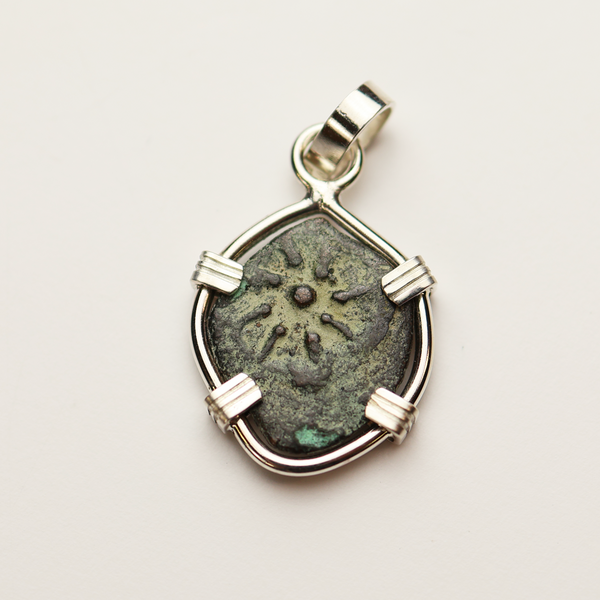 Biblical Widow's Mite Coin Pendant