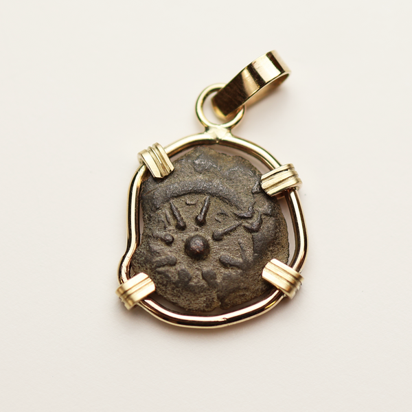 Biblical Widow's Mite Coin Pendant